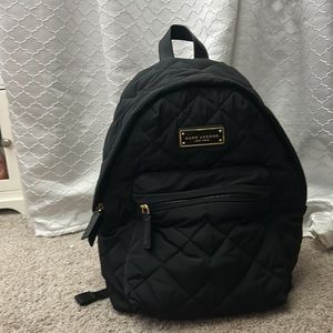 Marc Jacobs black quilted backpack